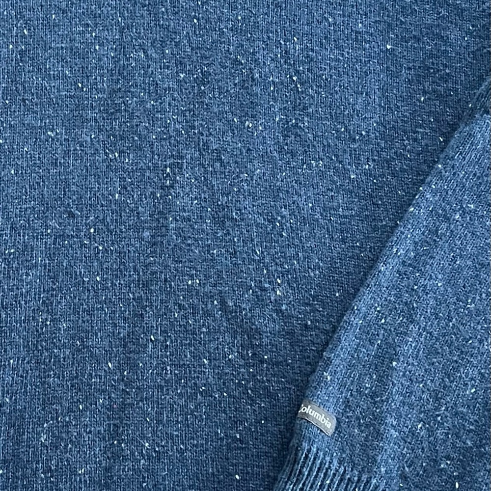 Columbia 1/4 Zip Wool Blend Sweater Blue Size Large - Picture 7 of 14